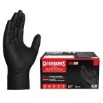 Large Black Nitrile Disposable Gloves, 100 Count