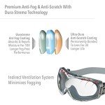 Uvex Stealth OTG Safety Goggles - Anti-Fog Coating