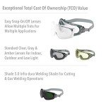 Uvex Stealth OTG Safety Goggles - Anti-Fog Coating