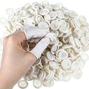 1600 Pcs Disposable Latex Finger Cots - Medium