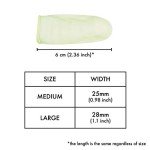200 Large Disposable Latex Finger Cots - 200pcs