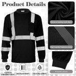 4-Pack High Visibility Reflective Safety T-Shirts
