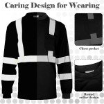 4-Pack High Visibility Reflective Safety T-Shirts