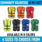 Custom High-Visibility Safety Vest with 5 Pockets