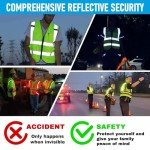 Custom High-Visibility Safety Vest with 5 Pockets