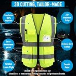 Custom High-Visibility Safety Vest with 5 Pockets