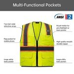 Reflective Safety Vest with Multifunctional Pockets