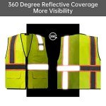 Reflective Safety Vest with Multifunctional Pockets