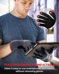 Breathable Touchscreen Grip Work Gloves - 12 Pairs