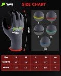 Breathable Touchscreen Grip Work Gloves - 12 Pairs