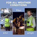 Reflective Safety Vests for Men and Women (2-Pack)