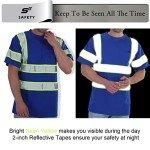 Hi-Vis Reflective Construction Shirts for Men