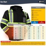 Heated Safety Jacket with Reflective Strips for All