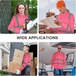 6 Pack Hi-Vis Safety Polo Shirts for Work