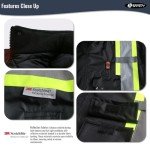 Heated Safety Jacket with Reflective Strips for All