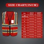 High Visibility Reflective Fire Safety Vest with Pockets