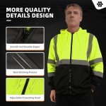 Hi Vis Safety Hoodie for Men - XXL