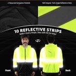 Hi Vis Safety Hoodie for Men - XXL