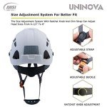 UNINOVA OSHA Approved Hard Hat with Adjustable Suspension