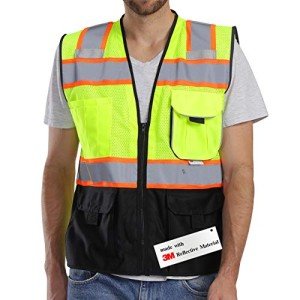 High-Visibility Reflective Safety Vest with Pockets