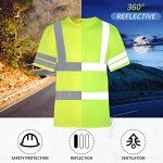 6 Pack High Visibility Reflective Safety Shirts