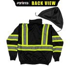 Hi Vis Safety Fleece Zip Hoodie for Men