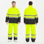 High Visibility Waterproof Rain Gear for Men