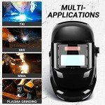 Auto Darkening Welding Helmet - Solar Powered