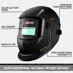 Auto Darkening Welding Helmet - Solar Powered