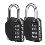 Fayleeko 4-Digit Combination Lock - 2 Pack