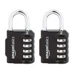 Amazon Basics 4-Digit Combination Lock - 2-Pack