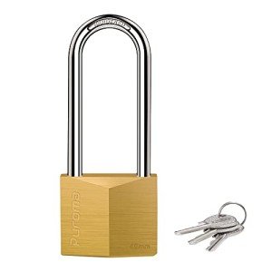 Puroma Waterproof Brass Padlock for Outdoor Use