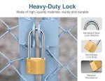 Puroma Waterproof Brass Padlock for Outdoor Use