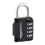 Amazon Basics 4-Digit Combination Lock - 2-Pack