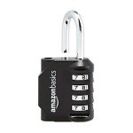 Amazon Basics 4-Digit Combination Lock - 2-Pack