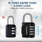 Fayleeko 4-Digit Combination Lock - 2 Pack