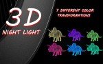 Xdorra Triceratops 3D LED Night Light