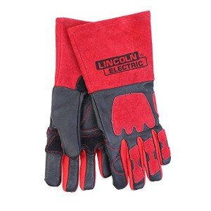 Lincoln Electric Welding Gloves - Red, Single Pair