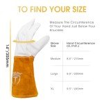 TOOLIOM High-Dexterity Goatskin TIG Welding Gloves
