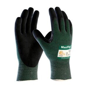 MaxiFlex Cut Black Nitrile Safety Gloves - Large