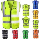 Custom High-Visibility Safety Vest with Pockets