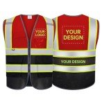Personalized High Visibility Safety Vest with Pockets