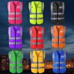 Personalized High-Visibility Safety Vest with Pockets