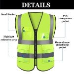Personalized High-Visibility Safety Vest with Pockets