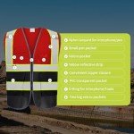 Personalized High Visibility Safety Vest with Pockets