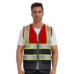 Personalized High Visibility Safety Vest with Pockets