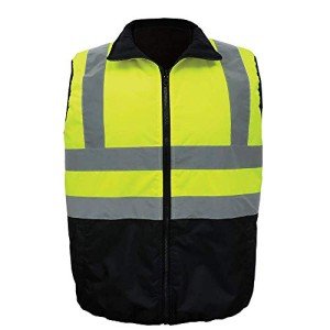 High-Visibility Reversible Insulated Safety Vest - XL