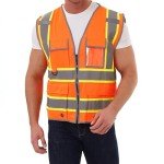 High Visibility Reflective Safety Vest with 9 Pockets