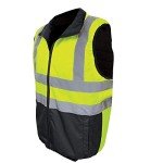 High-Visibility Reversible Insulated Safety Vest - XL