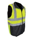 High-Visibility Reversible Insulated Safety Vest - XL